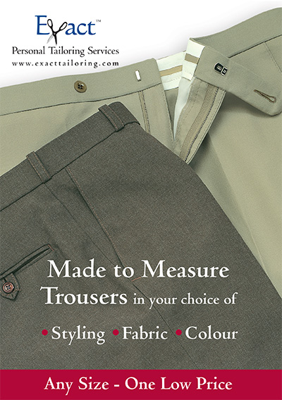 Made to Measure Coduroy Trousers in your choice of Styling Fabric Colour